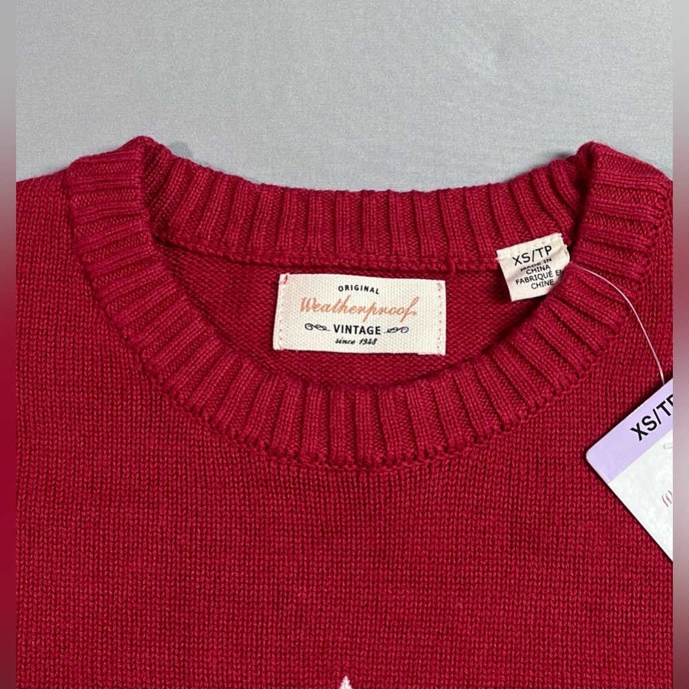 Canada Flag Graphic Long Sleeve Knit Sweater NWT - Picture 6 of 8